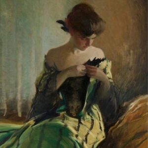 Study in Black & Green Mint Decoupage PaperA1