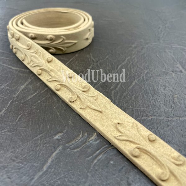 Sales Pack of Two Modern Fleur De Lis Trims TR818.1 100x2.1x0.5cm